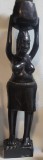 Statueta africana abanos - Femeie cu vas