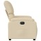 Fotoliu rabatabil electric, crem, material textil - 10