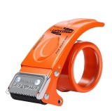 Dispenser banda adeziva, ideal pentru colete, cutter banda, din otel, portocaliu
