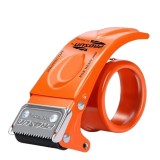 Dispenser banda adeziva, ideal pentru colete, cutter banda, din otel, portocaliu