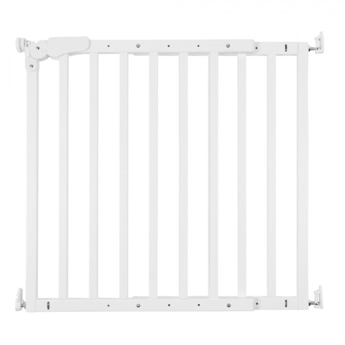Poarta de siguranta lemn Childhome Maestro 73.5-104 cm Alb