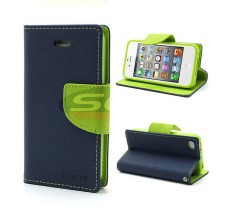Toc FlipCover Fancy LG Leon NAVY-LIME foto