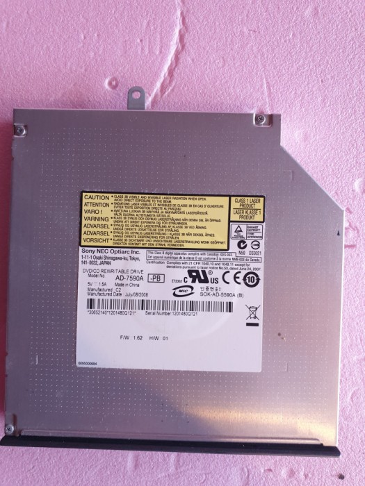 DVD-RW laptop IDE - marca SONY -