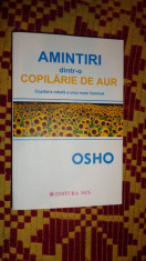 amintiri dintr-o copilarie de aur 566pagini- osho foto