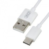 Cablu transfer date si incarcare XO NB47 USB-A - USB-C 2.4A 1m, Alb