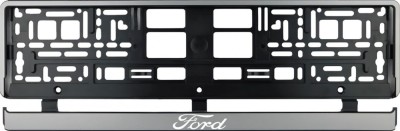 Set 2 bucati, suport numar inmatriculare argintiu Ford foto