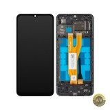 Display cu Touchscreen MP compatibil cu Samsung Galaxy A03 Core A032 cu Rama Negru