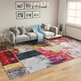 VidaXL Covor lavabil, multicolor, 400x300 cm, anti-alunecare