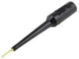 Terminal de măsurare 3A negru cu v&acirc;rf de 1,02mm și izolație PVC
