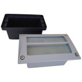 Lampă &icirc;ncastrată de exterior LIVOS ROUTE din aluminiu cu doză din plastic, IP55, model 99834/72, gri