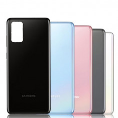 Capac Baterie Samsung Galaxy S20 Plus, S20+, G985 Negru Cu Geam Camera