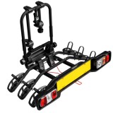 Suport pentru 3 biciclete Peruzzo Parma 706/3, negru, pentru carlig remorcare