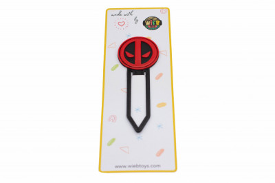 Deadpool bookmark - negru foto