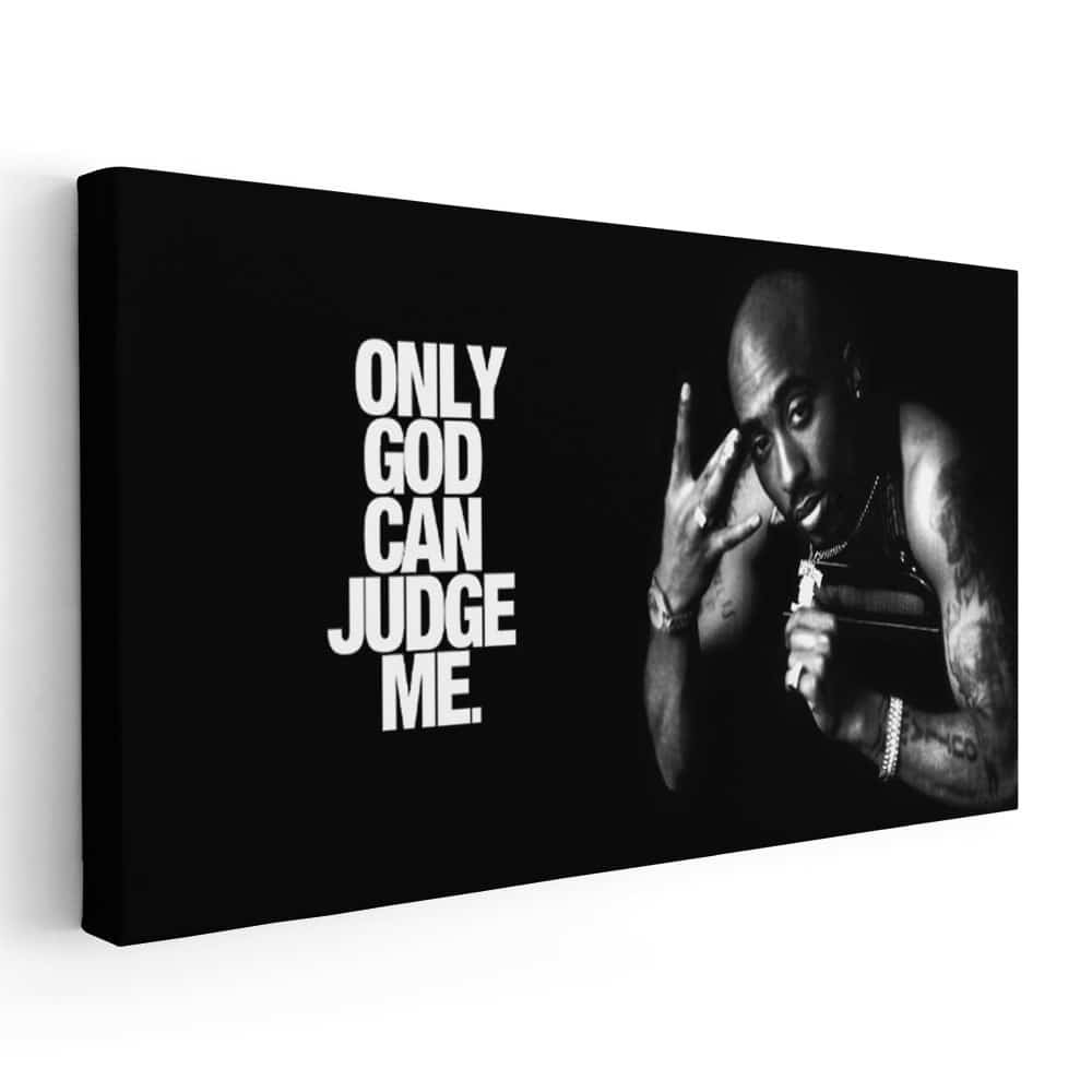 Tablou afis Tupac Shakur 2Pac cantaret rap 2343 Tablou canvas pe panza  30x60 cm | Okazii.ro