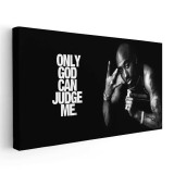 Tablou afis Tupac Shakur 2Pac cantaret rap 2343 Tablou canvas pe panza CU RAMA 70x140 cm