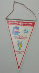 D9 105 - fanion - sport - fotbal - Dinamo Bucuresti - Dinamo Minsk - CCE - 21 martie 1984