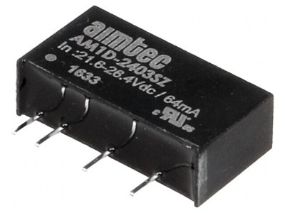 Convertor DC/DC 1W 24V la 3.3V 300mA foto