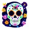 Sticker decorativ, Craniu, Multicolor, 60 cm, 10029ST