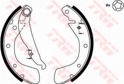 Set saboti frana OPEL CORSA C (F08, F68) (2000 - 2009) TRW GS8542 foto