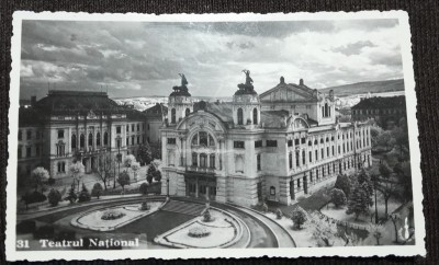 Carte postala, Teatrul National din Cluj, 1937 foto
