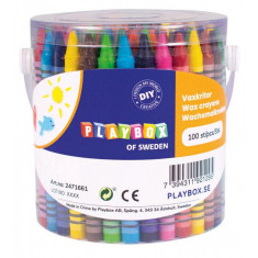 Set 100 creioane colorate PlayBox