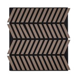 Panou acustic de perete Deco XII cu aspect de stejar tratat cu ulei, 60x60x1,8 cm