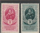 ROMANIA 1949 LP 254 A.S. PUSKIN SERIE MNH NESTAMPILATA