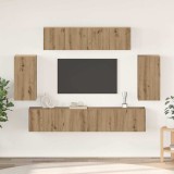 vidaXL Set comodă TV 6 pcs stejar artizanal 200 x 30 x 150 cm