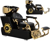 Scafa coafor Jack pentru salonul de coafură și frizerie cu bol ceramic mobil armătură baterie si cască
