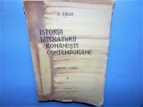 ISTORIA LITERATURII ROMANESTI CONTEMPORANE-N.IORGA