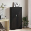 VidaXL Raft pentru Cărți Stejar negru 82.5 x 30.5 x 150 cm