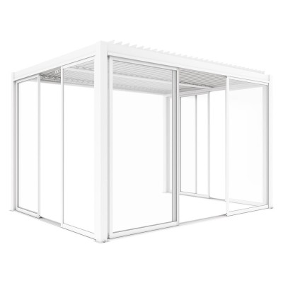 Uși glisante LUXE S8 270x218cm p&amp;acirc;nă la 3 m albe foto