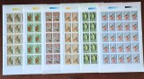 TIMBRE ROMANIA LP1393/1995 FLORI DIN GRADINA BOTANICA BUCURESTI -Set 6 coli -MNH, Nestampilat