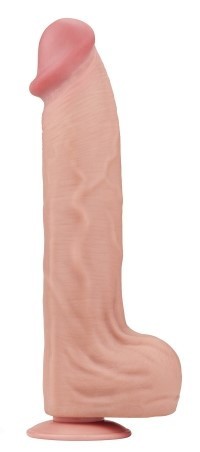 Dildo Realist King Sized Sliding Skin, TPE, Natural, 36 cm