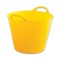 Galeata profesionala Dekor, pentru mortar, cauciuc elastic, 25 l, 400 x 270 x 310 mm