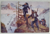 CHASSEURS ALPINS ( VANATORI DE MUNTE ) , FRANTA , CARTE POSTALA , INTERBELICA