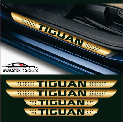 Set Protectie Praguri Volkswagen Tiguan-Model 6 &amp;ndash; Stickere Auto foto