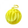 Jucarie worm fidget de decompresie, flippy, anti stres, dimensiune compacta 6 cm, dimensiune extinsa 15.5 cm, galben