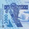 Bancnota Statele Africii de Vest 2.000 Franci 2022 - P216B UNC ( Benin - vezi descriere )