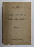 STUDII , CONFERINTE SI COMUNICARI ISTORICE de I. LUPAS , VOL II , 1940