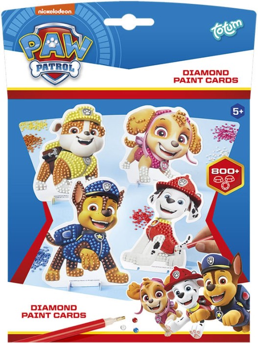 Set creativ diamond painting Paw Patrol, Patrula Catelusilor, Totum