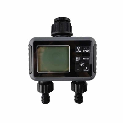 Programator stropire digital 2 zone, rezistent la apa IPX5, alimentare 2xAA foto