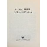 Dictionar tehnic german-roman, de Constantin Marin (1966)
