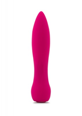Vibrator Bobbii Power Flex Bullet, 69 Moduri Vibratii, Silicon, USB, Fuchsia, 13 cm foto