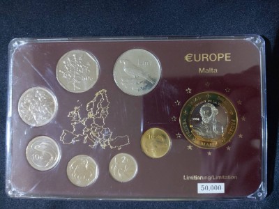 Seria completata monede - Malta 2000-2005 , 7 monede + medal foto