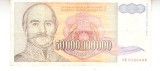 M1 - Bancnota foarte veche - Fosta Iugoslavia - 50000000000 dinarI - 1993