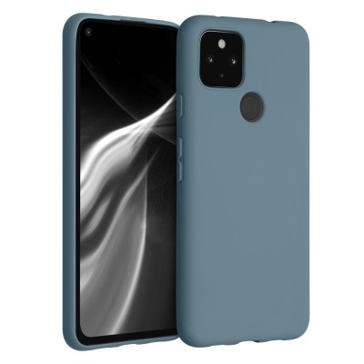 Husa pentru Google Pixel 4a 5G, Silicon, Albastru, 51727.207 foto