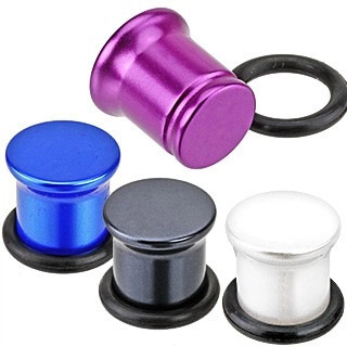 Plug metalic din acrilic &ndash; culori perlate - Lățime: 5 mm, Culoare: Mov