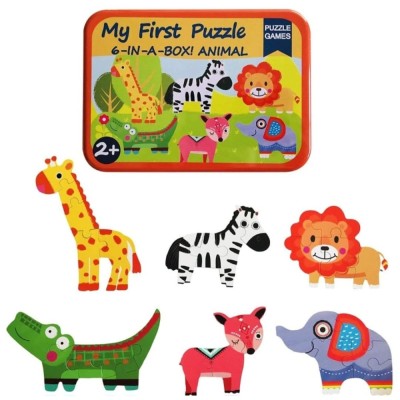 Puzzle copii, 6 in a box, My first Puzzle, Jungla, 28 piese foto