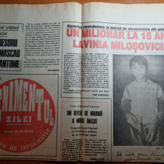 evenimentul zilei 6 august 1992- art.lavinia milosovici si ion tiriac